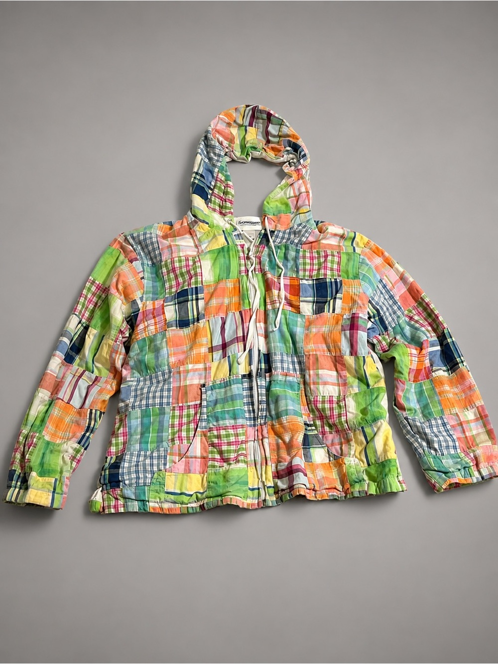 Serengeti Multicolor Patchwork Hooded Raincoat